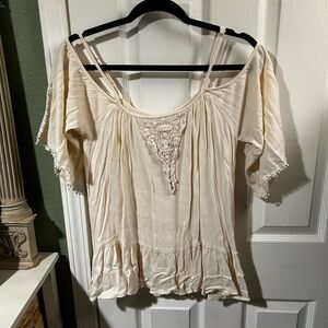 T.23 Miami Ivory Lace Blouse add to bundle for $1.50